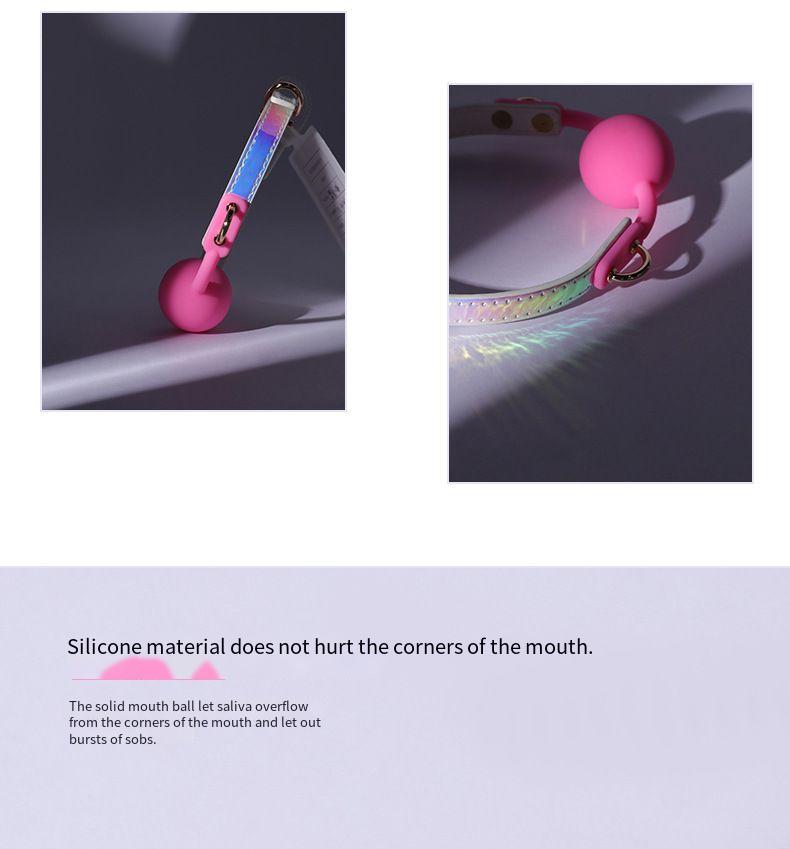 【Alluereve】Pink Laser Gag Ball - Premium SM Tool/mouth gag