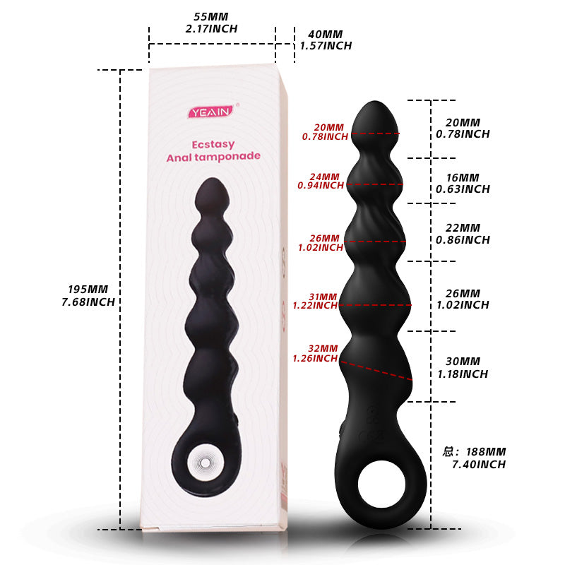 Quaker Anal Vibe in Black and Pink