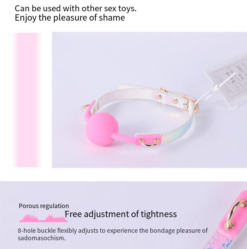 【Alluereve】Pink Laser Gag Ball - Premium SM Tool/mouth gag