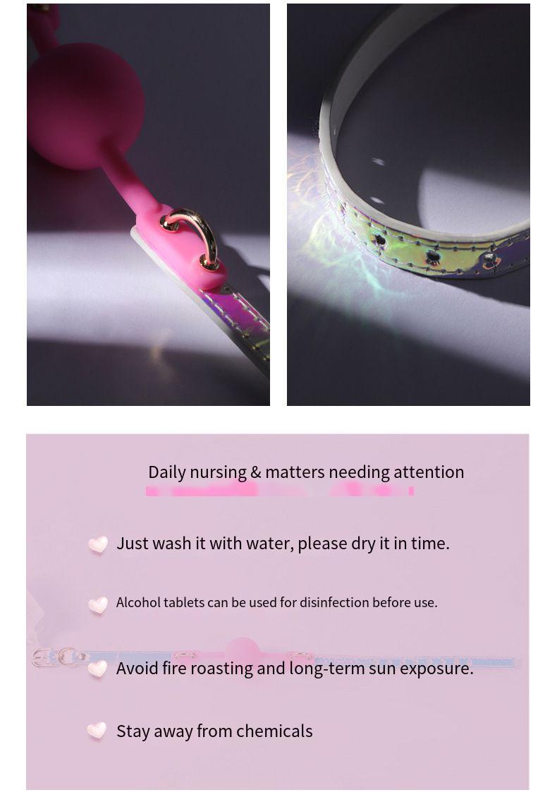 【Alluereve】Pink Laser Gag Ball - Premium SM Tool/mouth gag