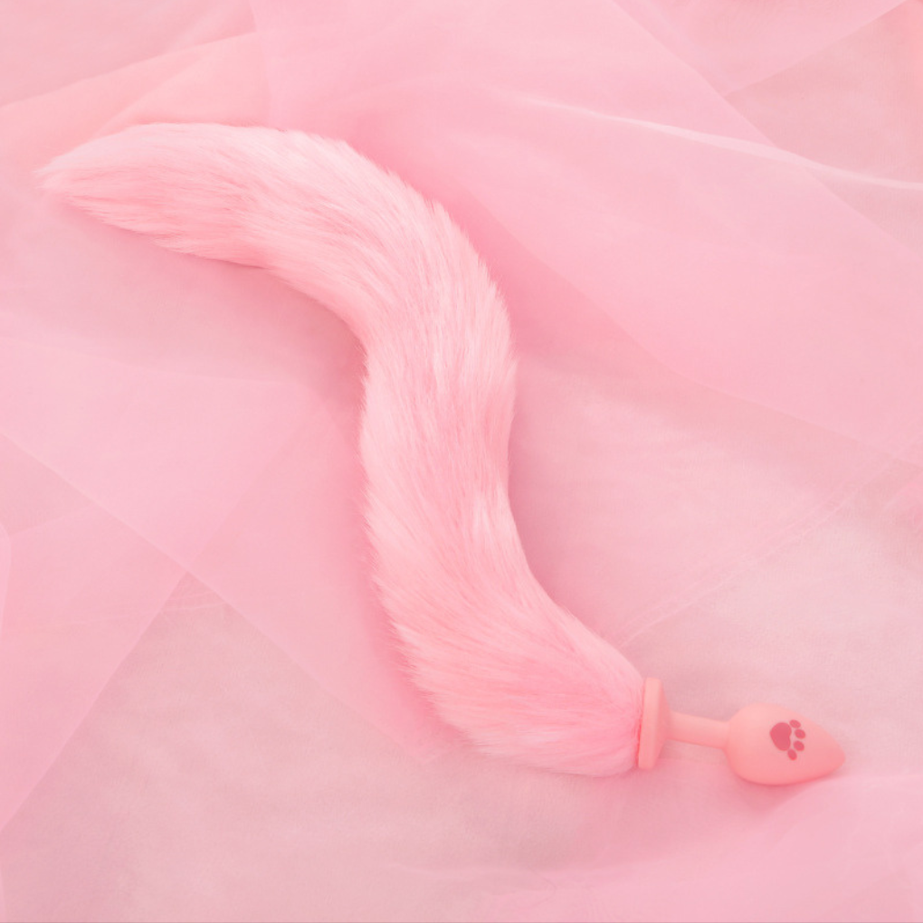 【Alluereve】Furry Cat Claw Tail and Plug/butt plugs/sm/pink and white