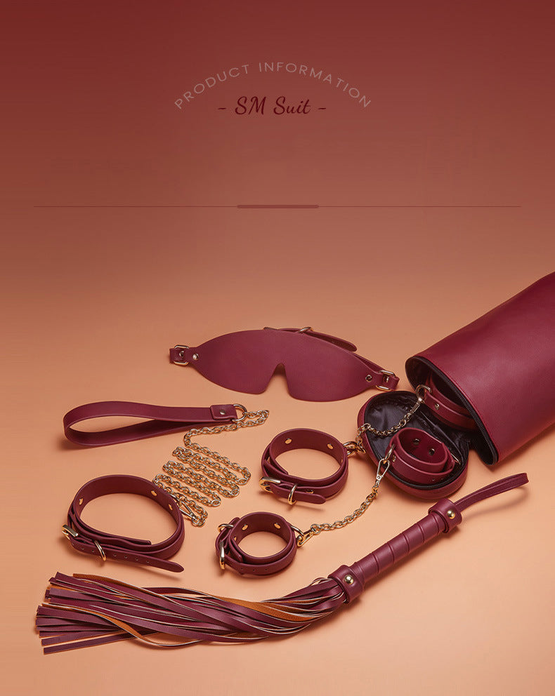 【Alluereve】Luxurious Burgundy SM Kit/leather/18+/5pcs in 1