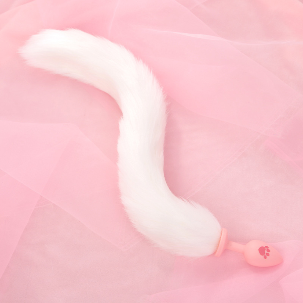 【Alluereve】Furry Cat Claw Tail and Plug/butt plugs/sm/pink and white