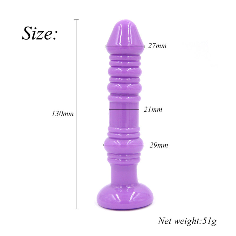 Twisted Love Twisted Ribbed Silicone Probe/Dildos/Butt Plug