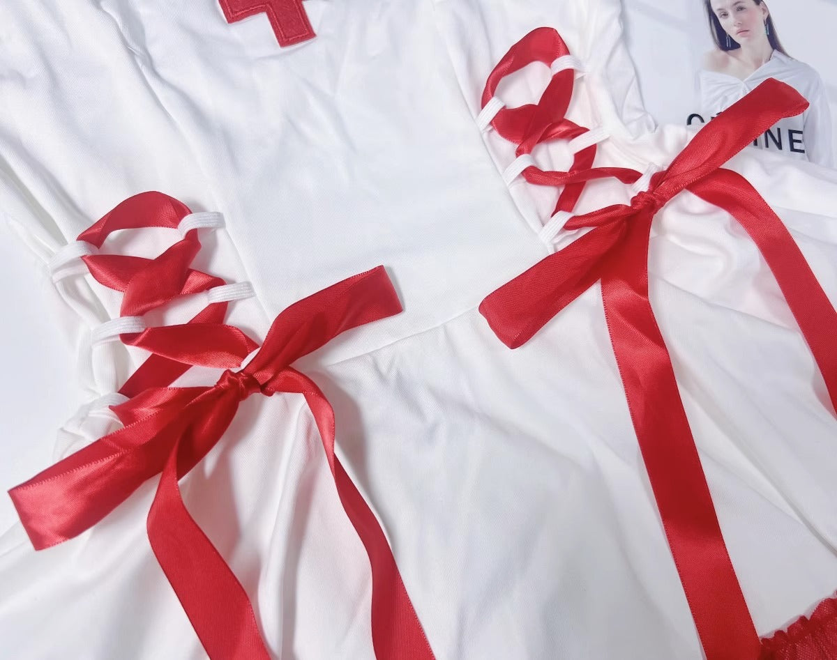 #2【Allureve】'Be Gentle'  sex nurse cosplay suits lingerie