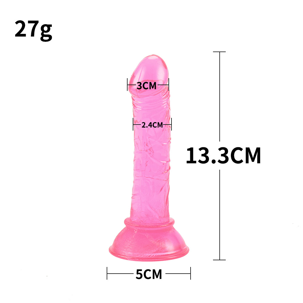 Basix Slim 7 Inch Dildo in Pink/ Dildo /for her/LGBTQ+