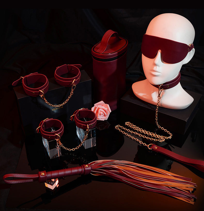 【Alluereve】Luxurious Burgundy SM Kit/leather/18+/5pcs in 1