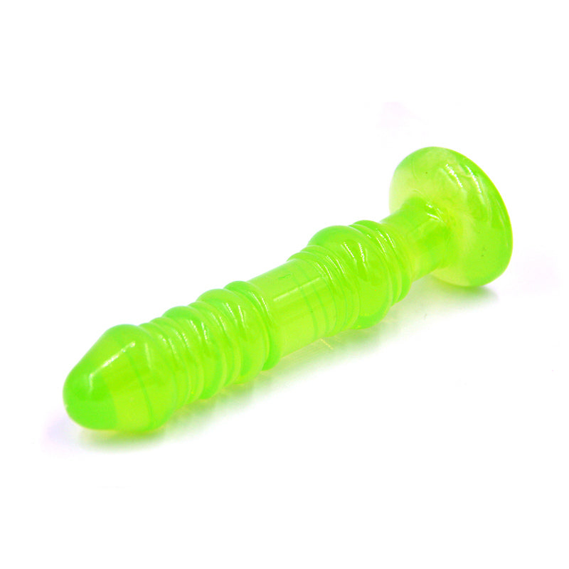 Twisted Love Twisted Ribbed Silicone Probe/Dildos/Butt Plug