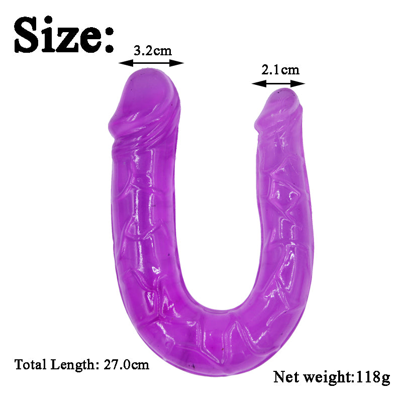 Seduce Me Curved Life-Like Double Dong /Penis Pump/for her/Dildos