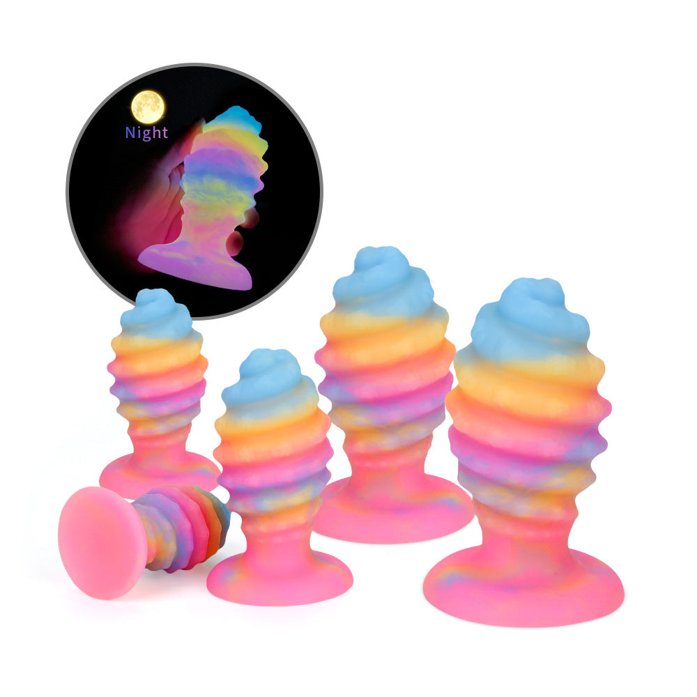 【Alluereve】'Rainbow Fantasy Textured' Butt Plug