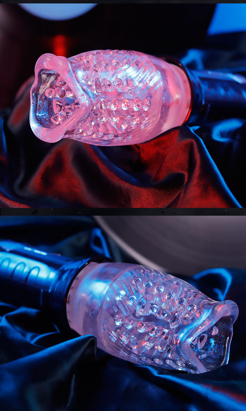 【Alluereve】Bellucci Rotating Transparent Crystal Vibrating Male Masturbator/toy/masturbation cup