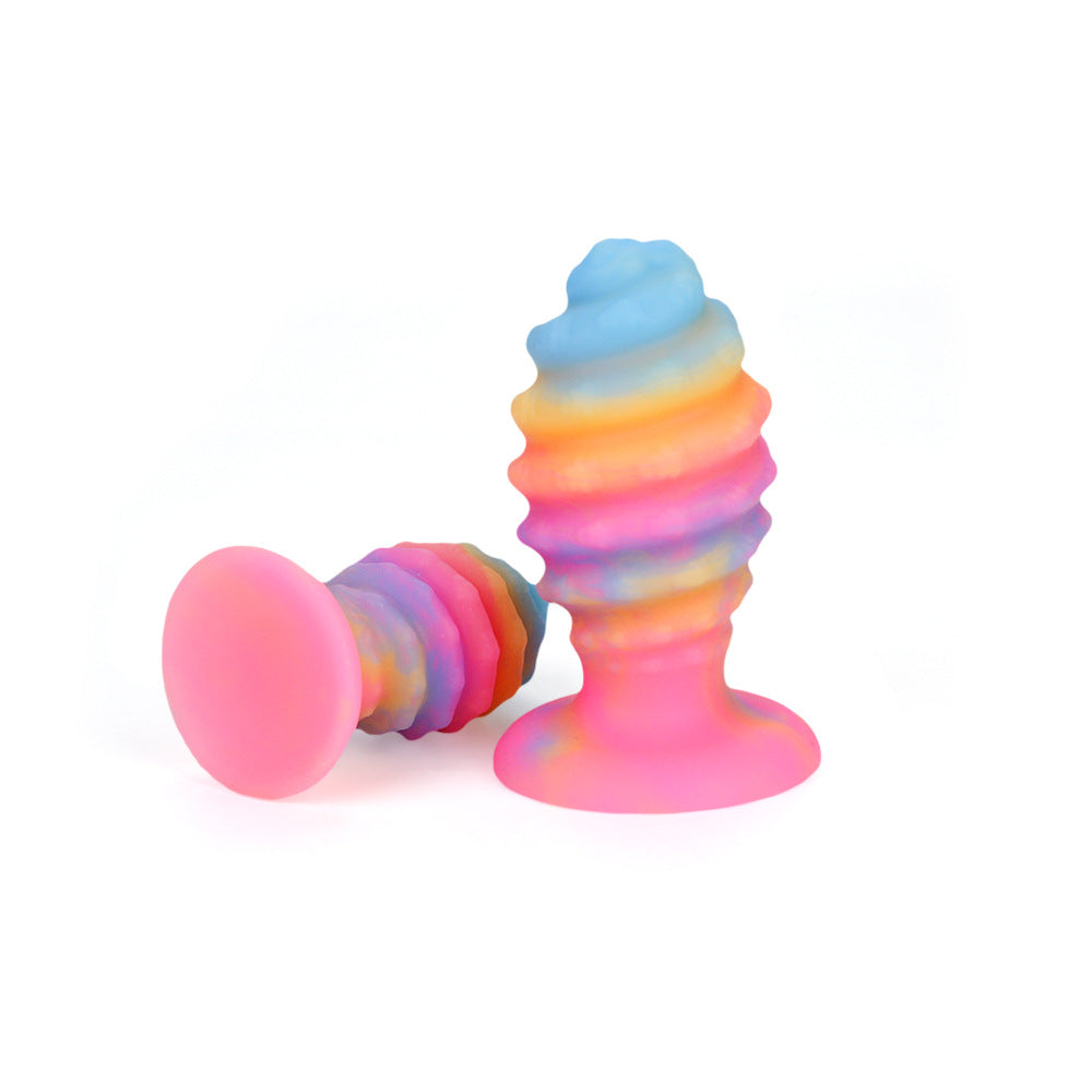 【Alluereve】'Rainbow Fantasy Textured' Butt Plug