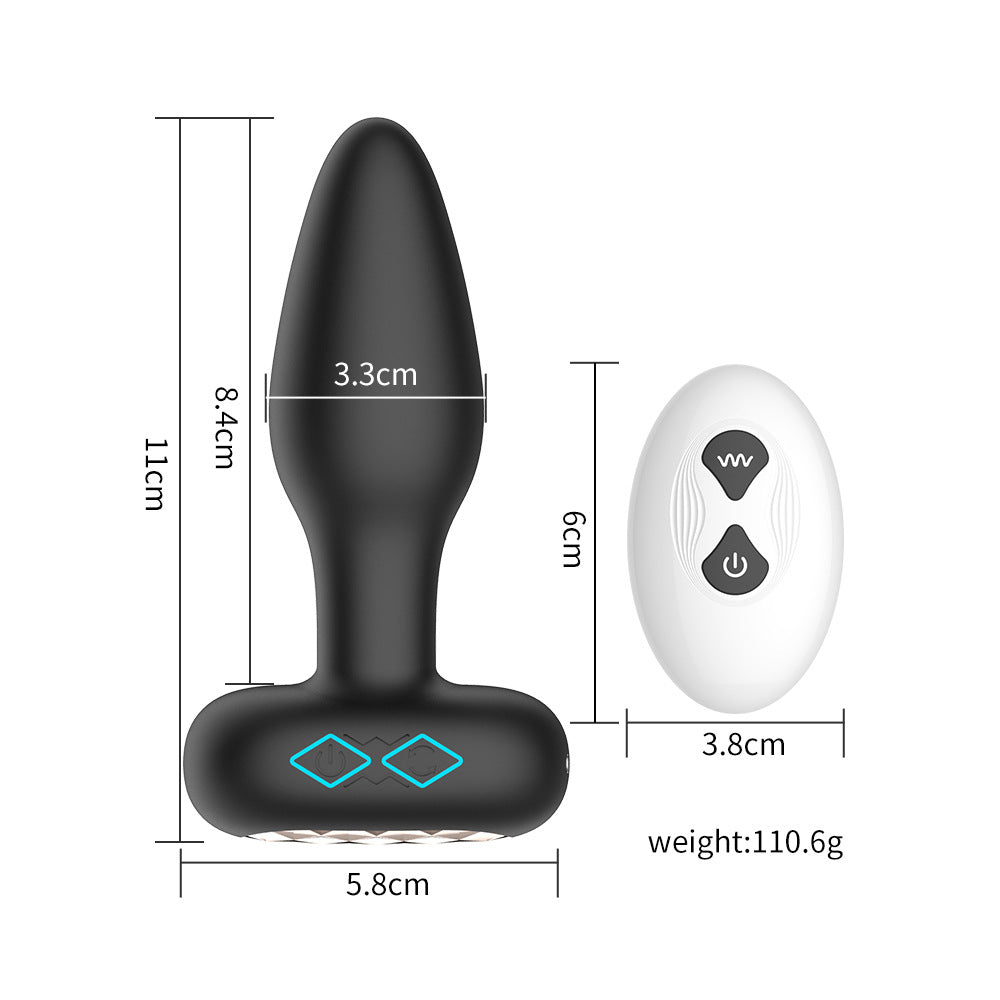 【Alluereve】Ultra-Remote Control Rotating Vibrating Silicone Anal Plug/butt plugs/sm