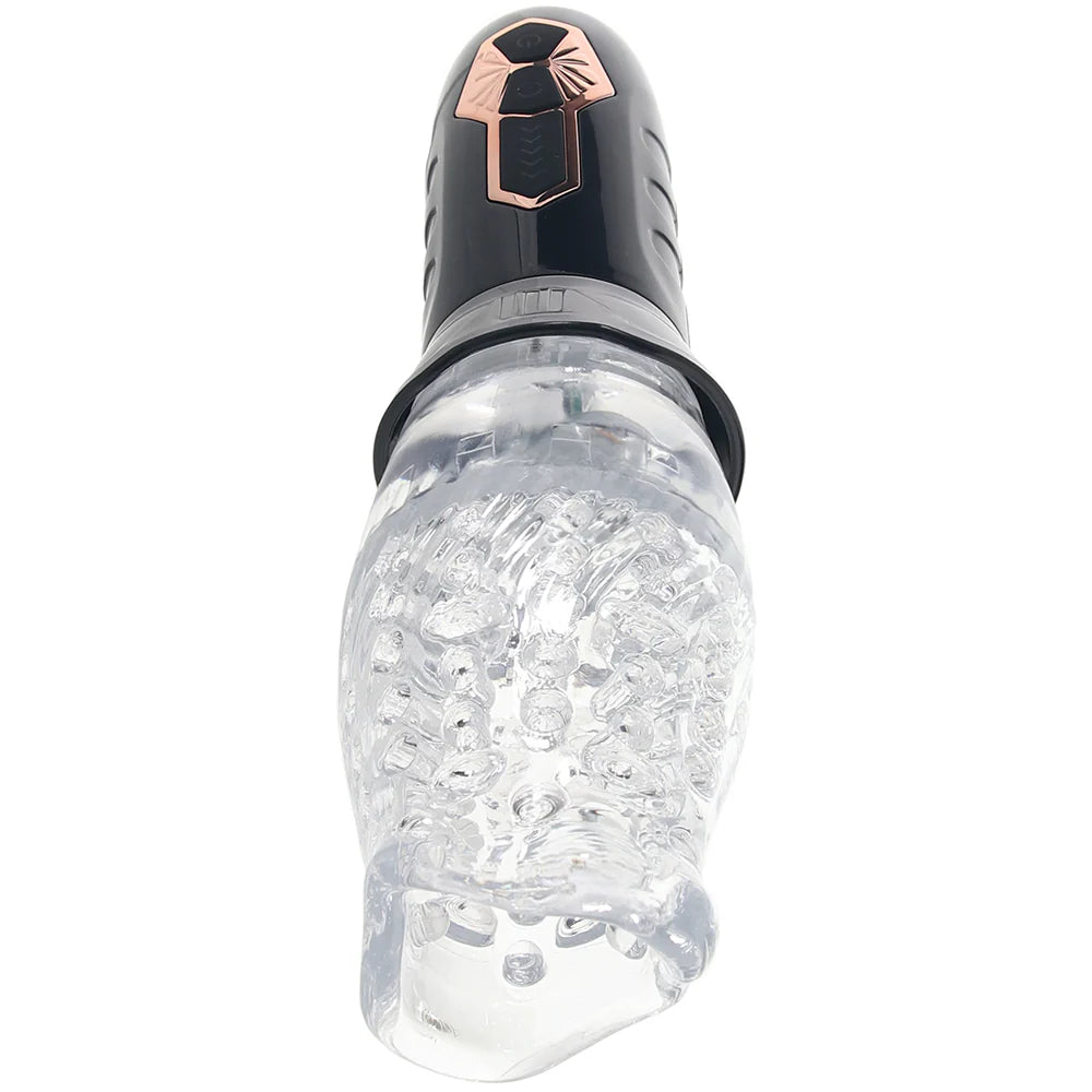 【Alluereve】Bellucci Rotating Transparent Crystal Vibrating Male Masturbator/toy/masturbation cup